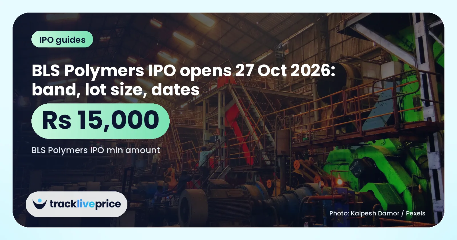 Interior of an Indian industrial factory with large production machinery under overhead lights